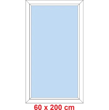 Okno Soft Plastové okno 60x200 cm, FIX neotevíravé