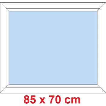 Okno Soft Plastové okno 85x70 cm, FIX neotevíravé