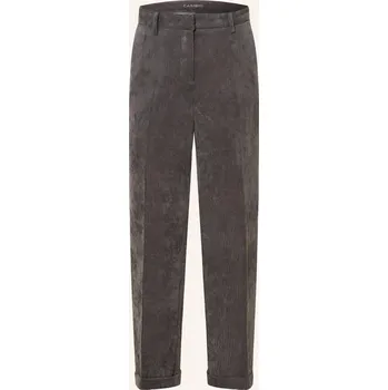 Cambio Dámské Manšestrové Kalhoty Krystal, šedá, 32