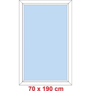 Okno Soft Plastové okno 70x190 cm, FIX neotevíravé