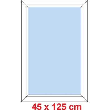 Okno Soft Plastové okno 45x125 cm, FIX neotevíravé