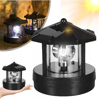 Obraz Solární Otočný Maják, Napájený Solární Energií, Vodotěsný