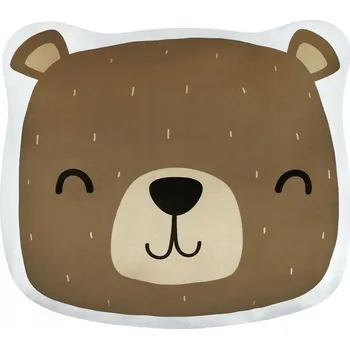 Polštář POLŠTÁŘ PRO DĚTI MEDVÍDEK MAZLÍČEK NA SPANÍ MĚKKÝ MEDVĚD