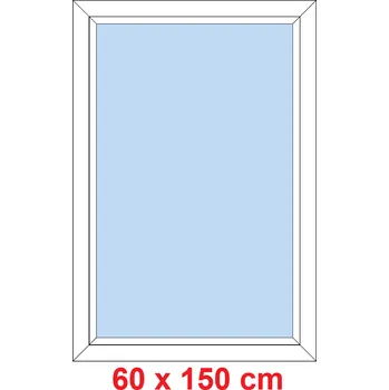 Okno Soft Plastové okno 60x150 cm, FIX neotevíravé
