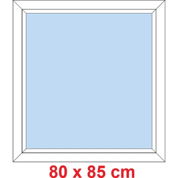 Okno Soft Plastové okno 80x85 cm, FIX neotevíravé
