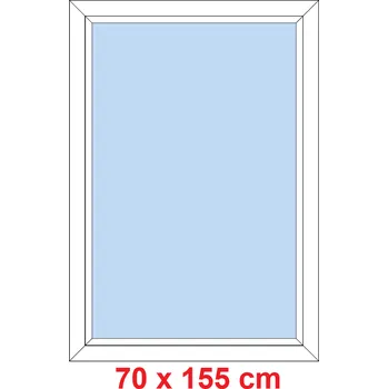 Okno Soft Plastové okno 70x155 cm, FIX neotevíravé