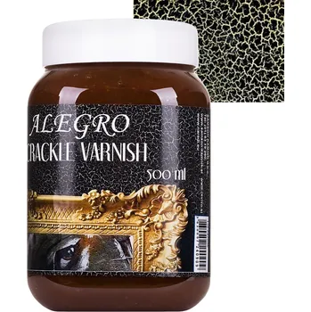 barva a nátěr na dřevo Alegro Crackle lak, lak na vytváření efektu prasklin, 500 ml