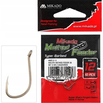 Rybářský háček Mikado Háček Method Feeder 36 č. 18 s protihrotem