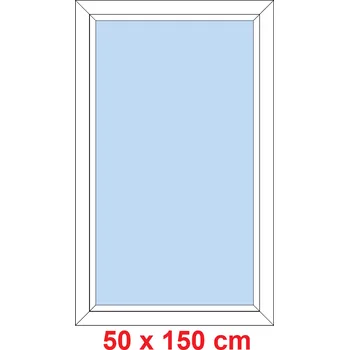 Okno Soft Plastové okno 50x150 cm, FIX neotevíravé