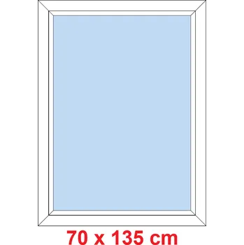 Okno Soft Plastové okno 70x135 cm, FIX neotevíravé