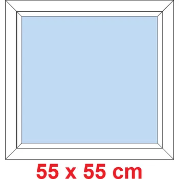 Okno Soft Plastové okno 55x55 cm, FIX neotevíravé