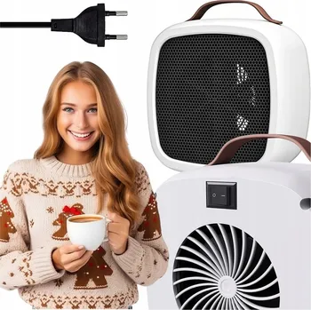 Přímotop Mini elektrický ohřívač Alogy bílý 500 W s termostatem