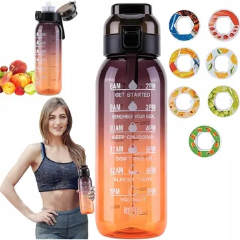 Láhev LAHEV NA PITÍ LAHVIČKA NA VODU S 7 chuťových kapslemi 1000 ml