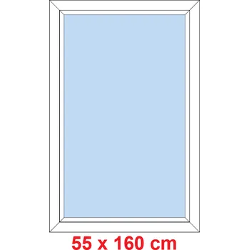 Okno Soft Plastové okno 55x160 cm, FIX neotevíravé
