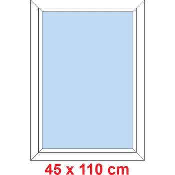 Okno Soft Plastové okno 45x110 cm, FIX neotevíravé