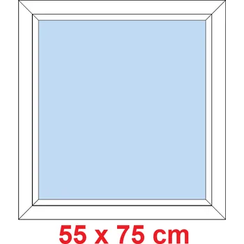 Okno Soft Plastové okno 55x75 cm, FIX neotevíravé