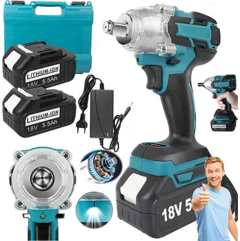 Akumulátorový rázový utahovák 18V bezkartáčový 650 Nm s kufříkem