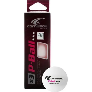 Stolní tenis Sada 3 míčků na pingpong Cornilleau P-Ball ITTF