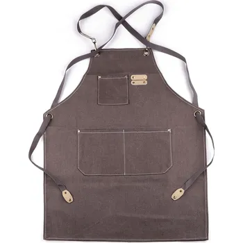 Kuchyňská zástěra Zástěra profesionální nastavitelná z hrubé bavlny