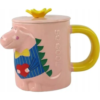 Hrnek s infuzérem Dinosaurus Růžový Dinosaurus 400 ml