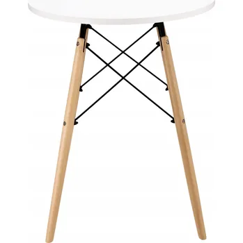 Jídelní stůl Moderní Skandinávský Bílý Kulatý Stůl do Obývacího Pokoje Jídelny Kuchyně