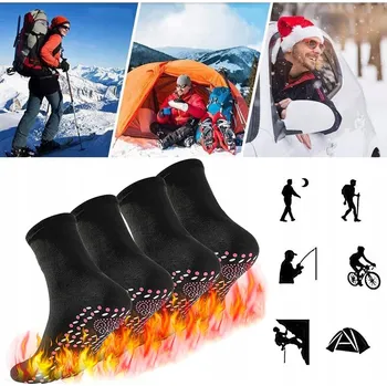 Pánské ponožky VYHŘÍVANÉ PONOŽKY, 2 PÁRY ZIMNÍCH TEPLÝCH PONOŽEK, OGRZEWANE PONOŽKY