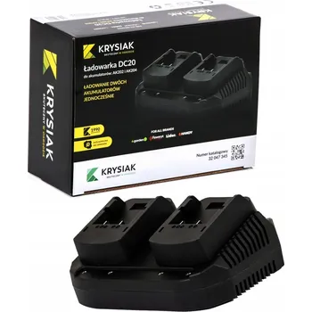 Nabíječka baterií DUÁLNÍ NABÍJEČKA AKUMULÁTORŮ PRO SNĚHOVÉ FRÉZY 4GARDEN 20V DC20 4.0Ah