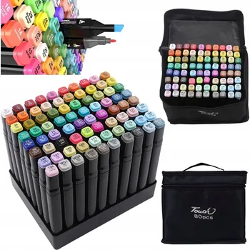 LIHOVÉ FIXY OBOUSTRANNÉ SADA 80 KS + TAŠKA