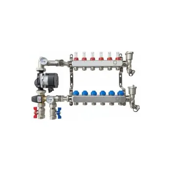 rozdělovač topení Sestava CUBE UNIMIX - 7 okruhů, - s OČ Grundfos