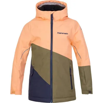 Dívčí bunda bunda zimní dětská HANNAH KIGALI JR, růžová/burnt olive - 134-140