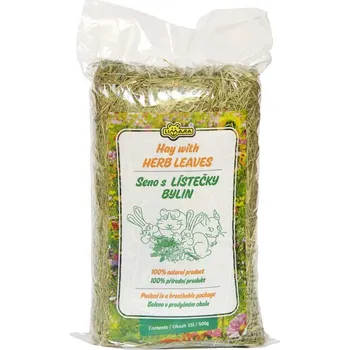 Krmivo pro hlodavce Seno s bylinkami Limara 15 l ( 500 g) PRODEJ PO BALENÍ (9 ks)