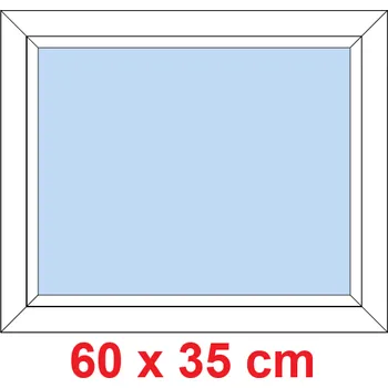 Okno Soft Plastové okno 60x35 cm, FIX neotevíravé