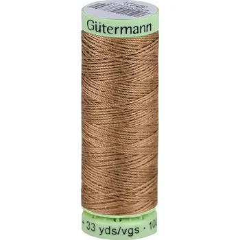 Nit Polyesterové nitě Jeans návin 30 m - 868 hnědá přírodní