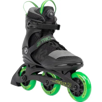 Kolečkové brusle pánské kolečkové brusle K2 TRIO LT 100 BOA, black green - 43,5