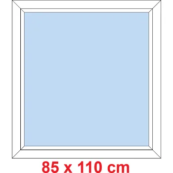 Okno Soft Plastové okno 85x110 cm, FIX neotevíravé