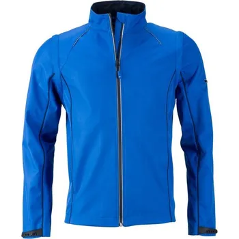 Pánská bunda James & Nicholson (Daiber) Pánská softshellová bunda 2v1 JN1122 - Modrá / tmavě modrá | 2XL