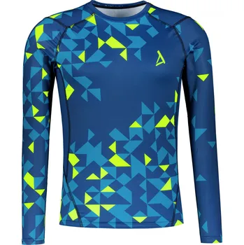 Pánská móda Pánské funkční kompresní triko premium ALTISPORT VOJ/ALM108TR03 NAVY-NEON ŽLUTÁ S