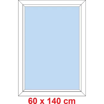 Okno Soft Plastové okno 60x140 cm, FIX neotevíravé