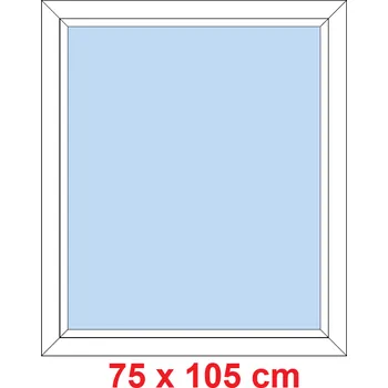 Okno Soft Plastové okno 75x105 cm, FIX neotevíravé