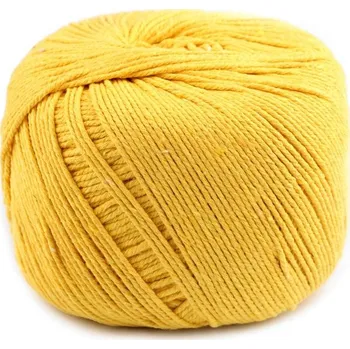 Příze Bavlněná příze / šňůra macramé 550 g - 4 žlutá