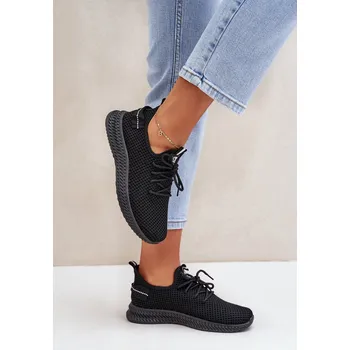 Dámské tenisky Boto Síťované Nazouvací Sportovní Boty Dámské Harice Barva: Černá, Velikost: 37