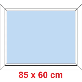 Okno Soft Plastové okno 85x60 cm, FIX neotevíravé