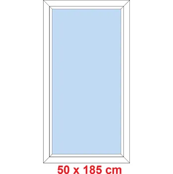 Okno Soft Plastové okno 50x185 cm, FIX neotevíravé