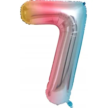 Balónek Fóliový balónek ČÍSLICE 7, gradient, MULTIKOLOR, 92 cm