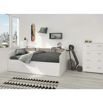 Dětská postel Dětská postel s šuplíky a komodou Sleep white boy