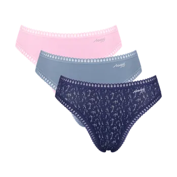 Kalhotky Sloggi set bavlněných kalhotek Go Crush High leg M