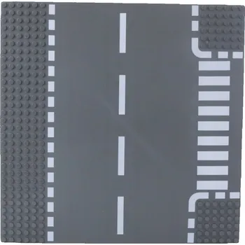 ostatní stavebnice Stavební Deska Podložka pro Kostky Silnice s Přechodem 26x26 cm