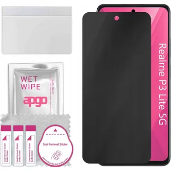 Pouzdro na mobilní telefon Sklo Hybridní privatizační filtr pro Realme P3 Lite 5G, PRIVACY