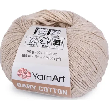 Příze Baby Cotton 50 g Pletací příze - 2 (403) béžová sv.