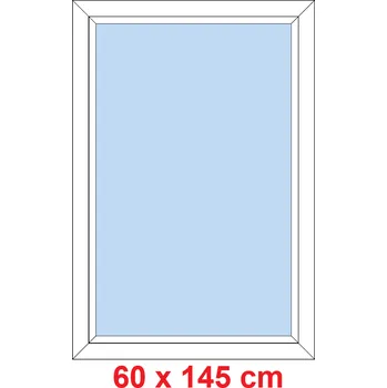 Okno Soft Plastové okno 60x145 cm, FIX neotevíravé